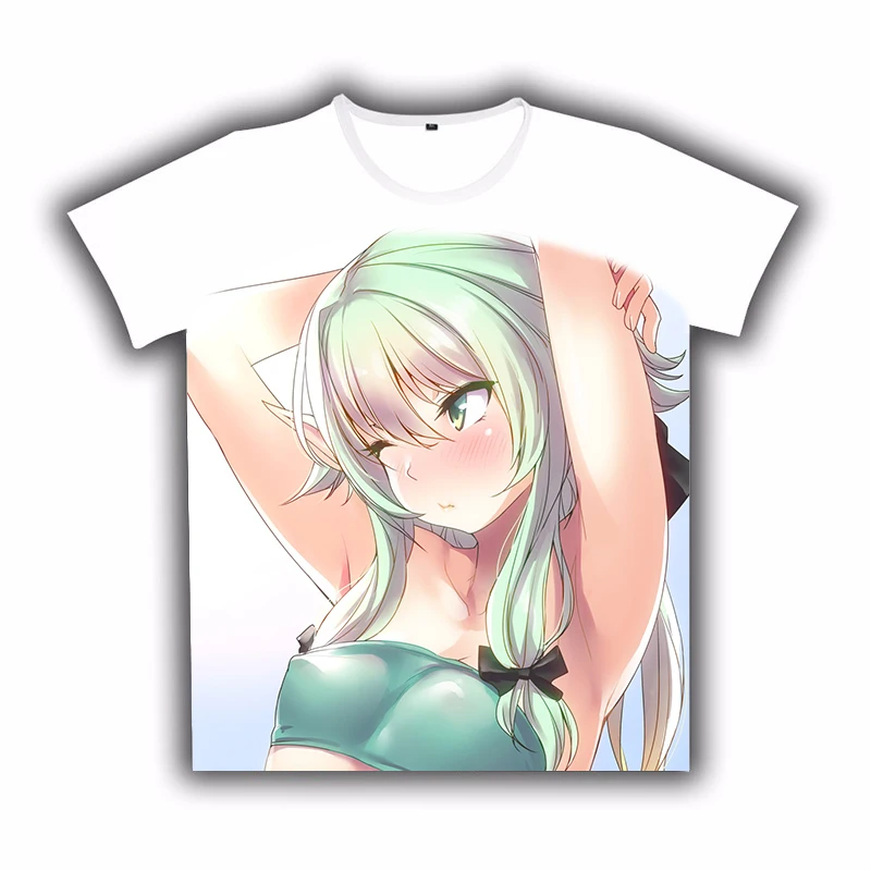 Футболка аниме Goblin Slayer Priestess High Elf Archer Sword косплей для девушки белая футболка с