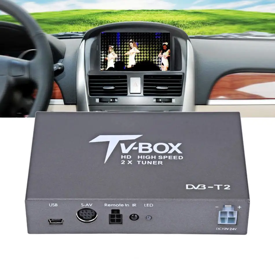 Carplay 1080P HD DVB T автомобильное цифровое мобильное телевидение приемник T2 для