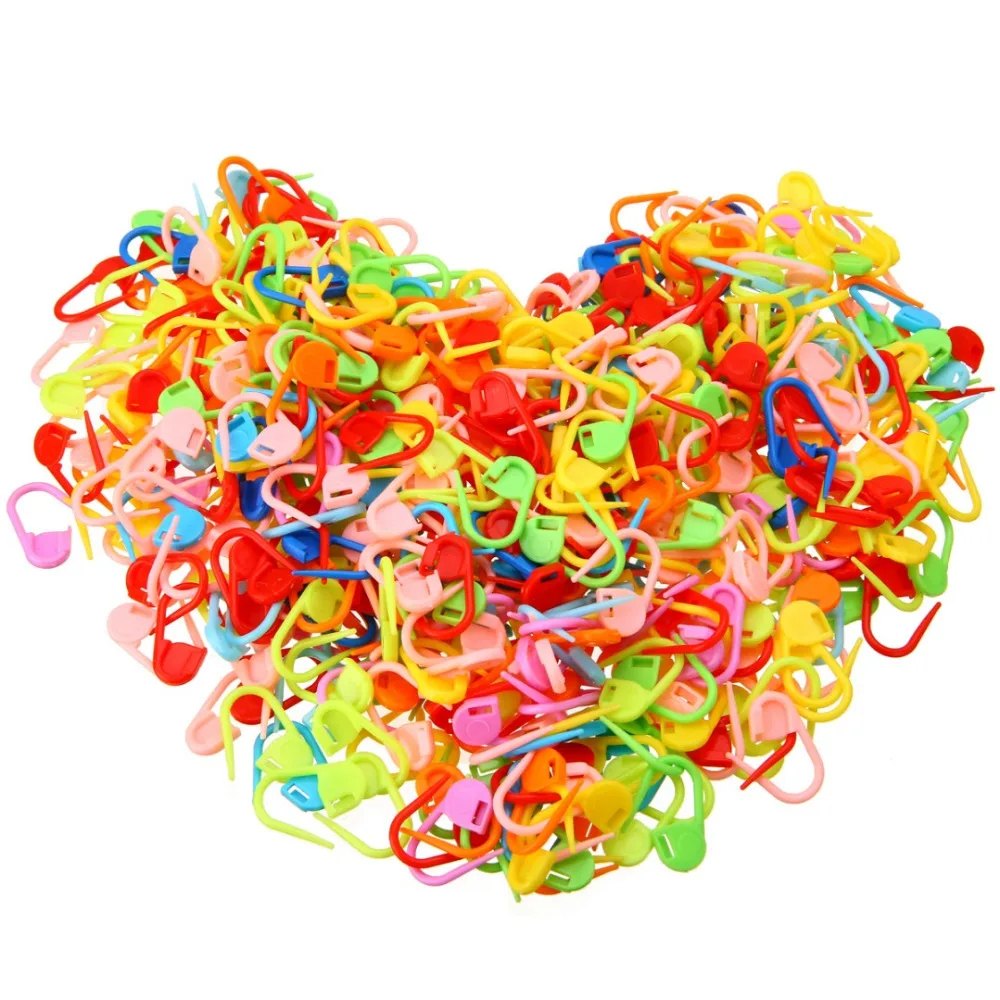 Лидер продаж 50/100/500 шт Смешанные Цвет Вязание крючком для вязания крючком стежка иглы клип маркер Mayitr крючком для вязания крючком стежка