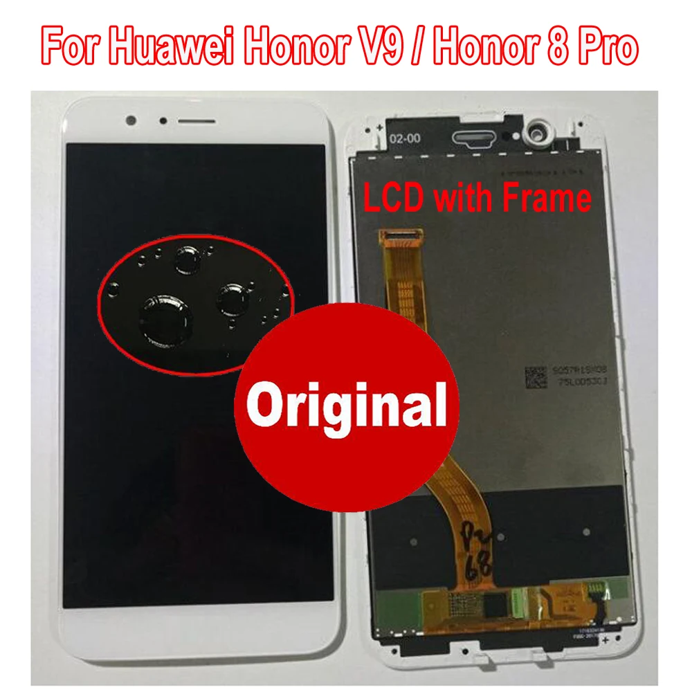 Лучший для HUAWEI honor 8 Pro honor V9 DUK-L09 DUK-AL20 сенсорный экран дигитайзер ЖК-дисплей в сборе сенсор с рамкой