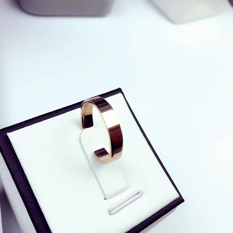 Классический набор колец YUN RUO 2020 цвета розового золота для женщин и девушек