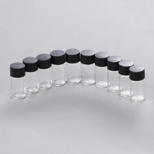 10 шт. 3 мл мини бутылочка для эфирного масла, емкость с отверстием, коричневый редуктор и крышка, многоразовые косметические контейнеры