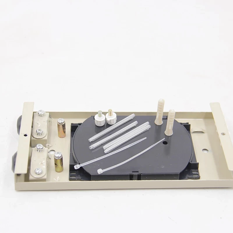 3pcs 8 core ftth box optical fibre distribution cold rolled steel fiber terminal for pigtail out direct Beige thickened | Мобильные