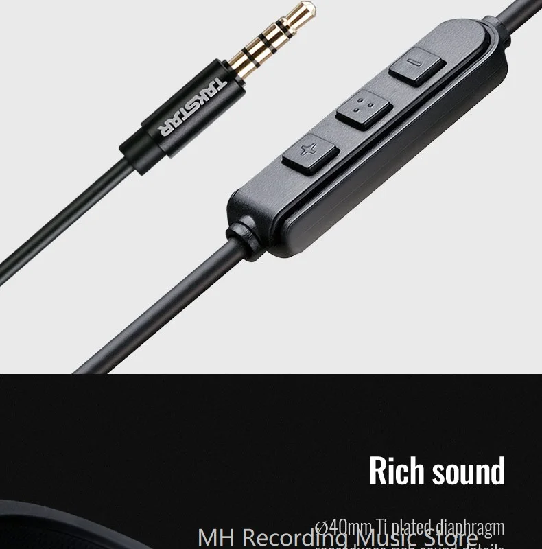 Takstar ML 750 сандаловое дерево портативные стерео наушники MFi наушники с кнопкой управления и микрофоном, чехол для переноски в комплекте