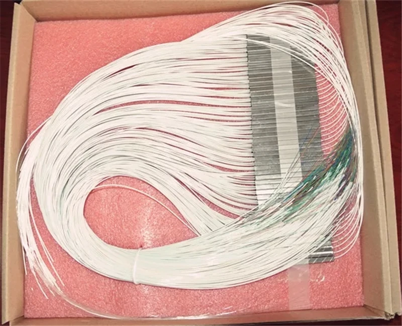 5 PCS 1*32 PLC splitter mini housing SC LC FC ST 1mtr white cable fiber optic coupler Steel tube 0.9mm free shipping ELINK