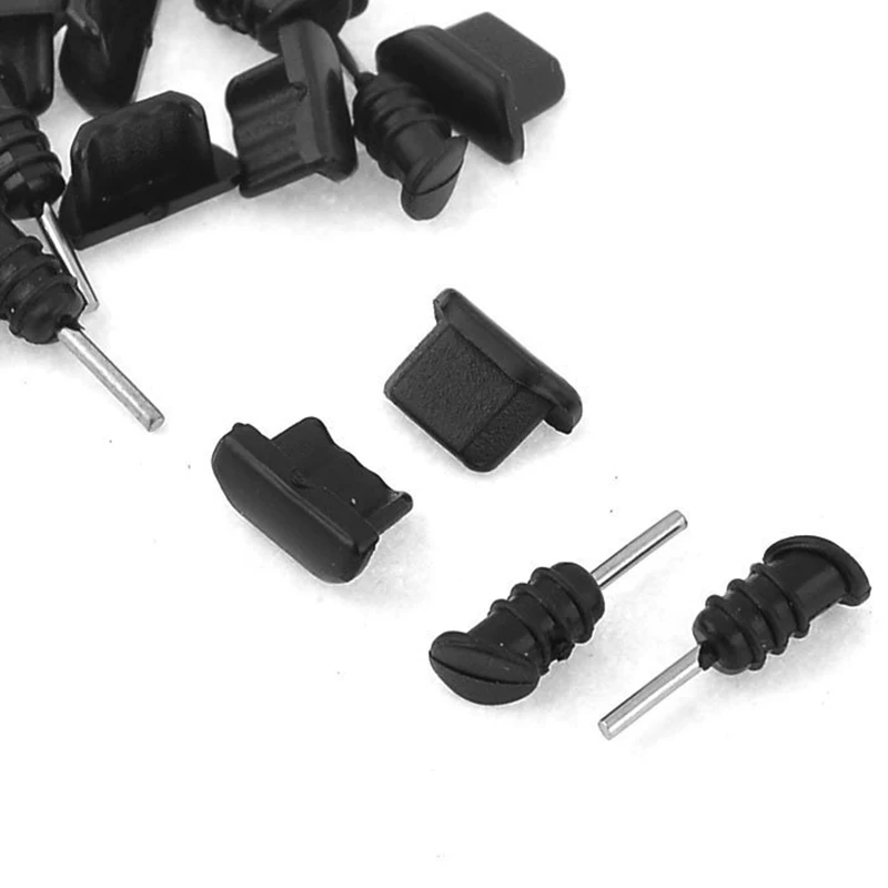 15 шт. пластиковая крышка от пыли для мини USB док-станции Разъем наушников черный |