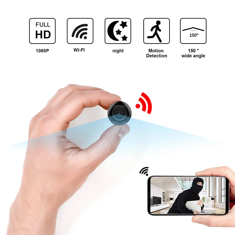SQ17 Wifi мини камера беспроводная 1080P ночное видение микро видеокамера домашняя