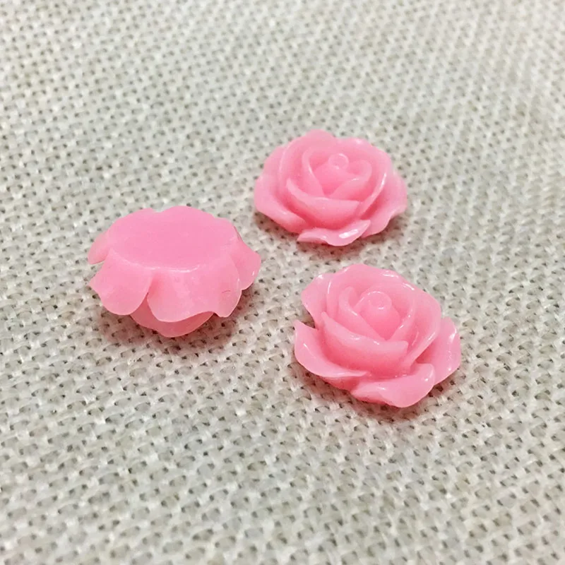 25 шт. персиковые цветы кабошоны камея плоская задняя сторона без отверстия