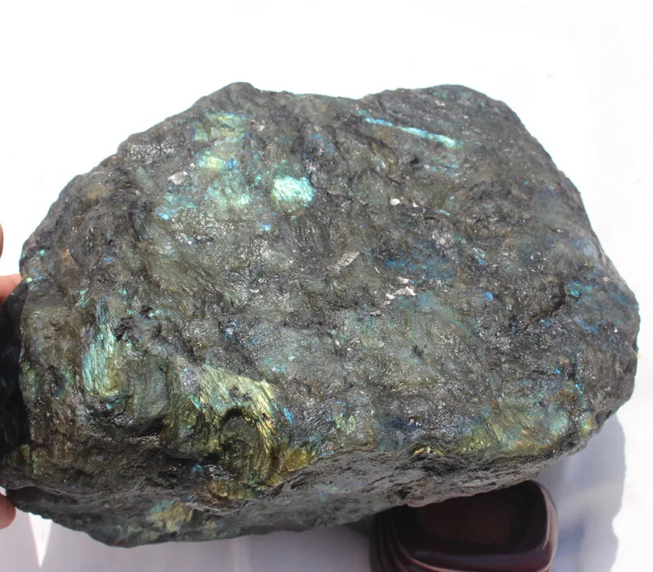 Верх 14 5 кг голубое золото натуральный лабрадорит лунный свет Ишихара стеклянный