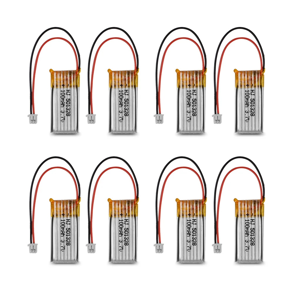 50 шт 3 7 V 100mAh RC Lipo батарея мини белая вилка для 1/28 автомобиль/RC вертолет/RC
