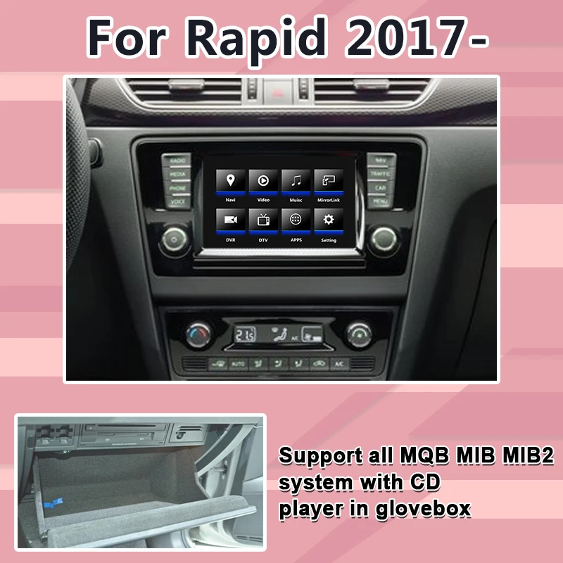 Android/carplay интерфейсная коробка для Skoda Rapid Kodiaq 6,5 " MIB MQB Откройте для себя pro Видео интерфейсная коробка Lsailt