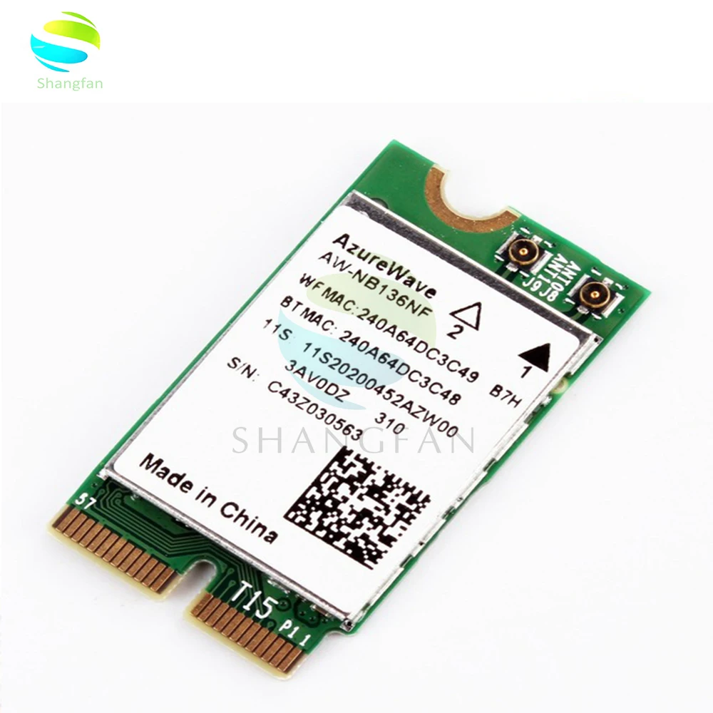 Сетевая карта AzureWave AW NB136NF Wi Fi 802.11n + Bluetooth 4 0 Беспроводной карты для Dell Acer|Сетевые