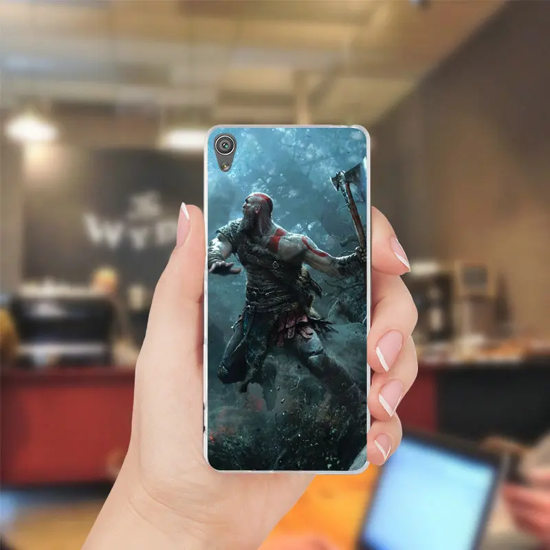 Горячие Бог войны 4 Прозрачный чехол для sony Xperia Z Z1 Z2 Z3 Z4 Z5 компактный M2 M4 M5 T3 XA E3 E5 C4