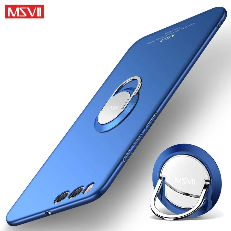 Чехлы MSVII для Xiaomi Mi Note 3 чехол Обложка с кольцом на палец Тонкие Матовые чехлы Note3