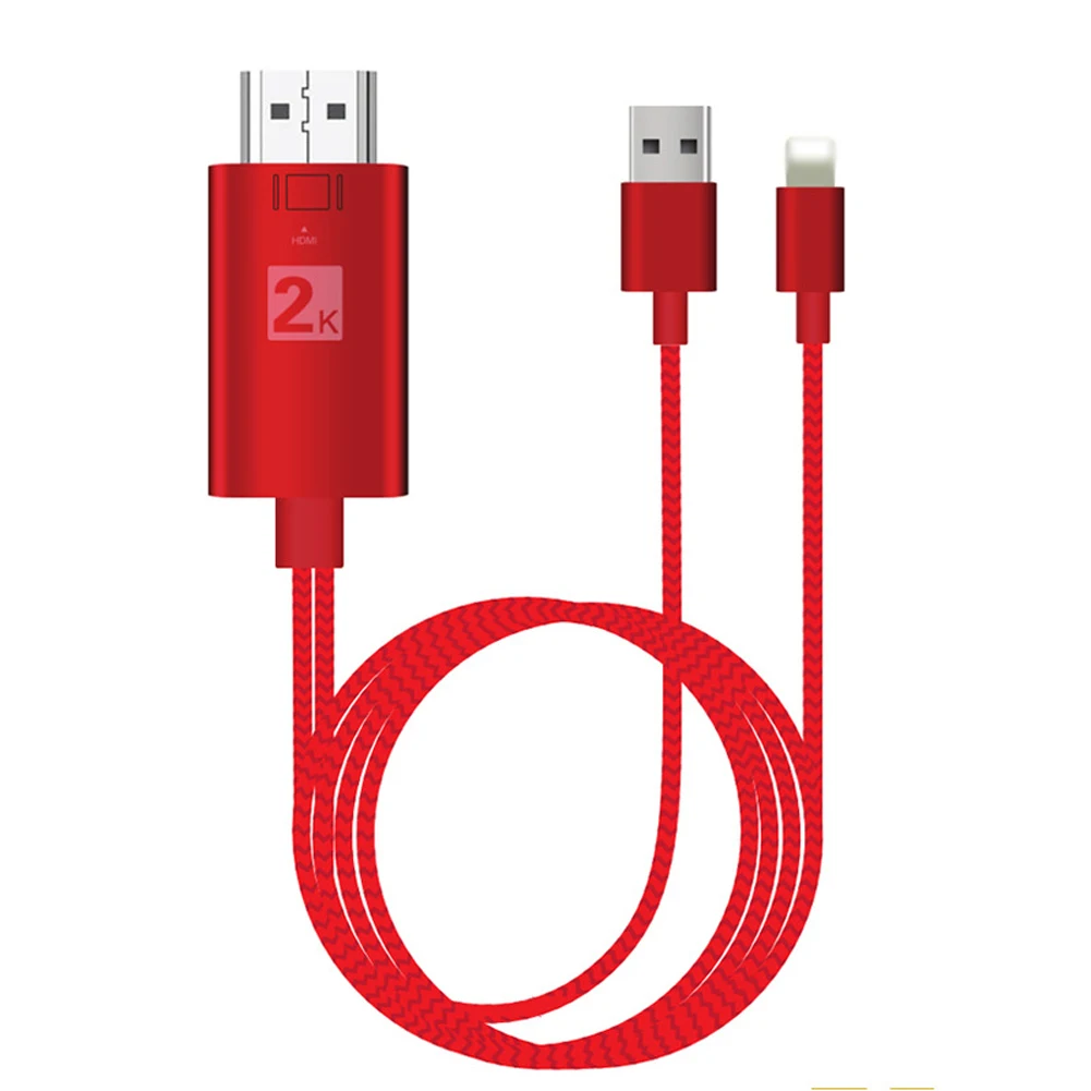 2 K Осветляющий к HDMI конвертер ТВ USB м Кабель адаптер HD tv быстрая передача 1080 P