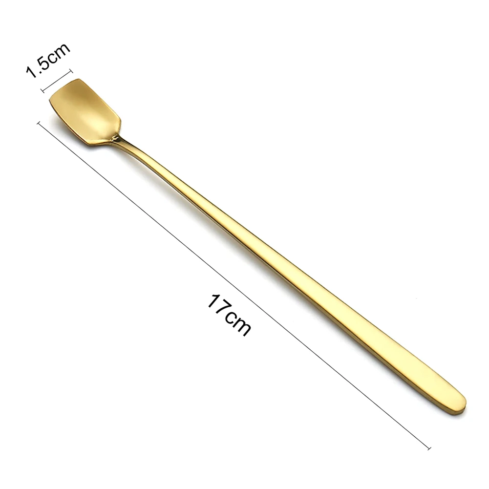 15/17cm Kitchen Spoon Stainless Steel Teaspoons Medicine Ice Cream Dessert Tea Coffee Dinner Cutlery Accessories | Дом и сад