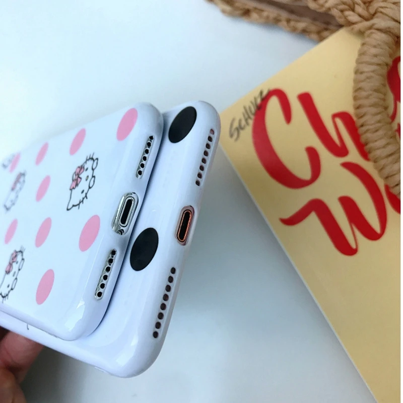 Милый котенок Carcasa чехол для iphone 8 Plus роскошный женщин прекрасный силиконовый XS Max