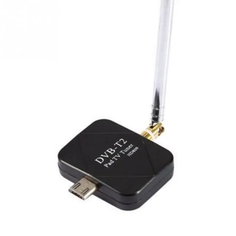 Мини микро USB тюнер ТВ приемник+ антенна для Android смартфон планшет Профессиональный цифровой DVB-T2 DVB-T ТВ приемник+ антенна