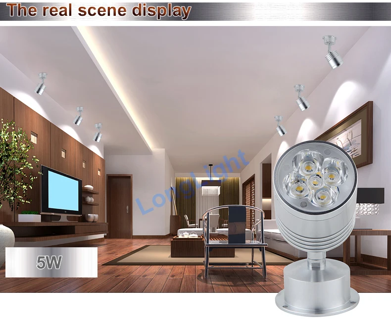 3 шт. Диммируемый мини точечный светодиодный светильник 1 Вт 5 светодиодные