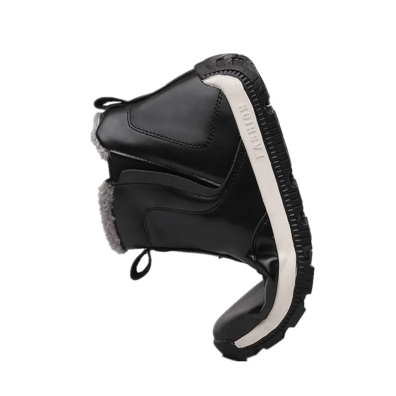 Зимние мужские зимние ботинки на меху водонепроницаемые теплые флисовые с