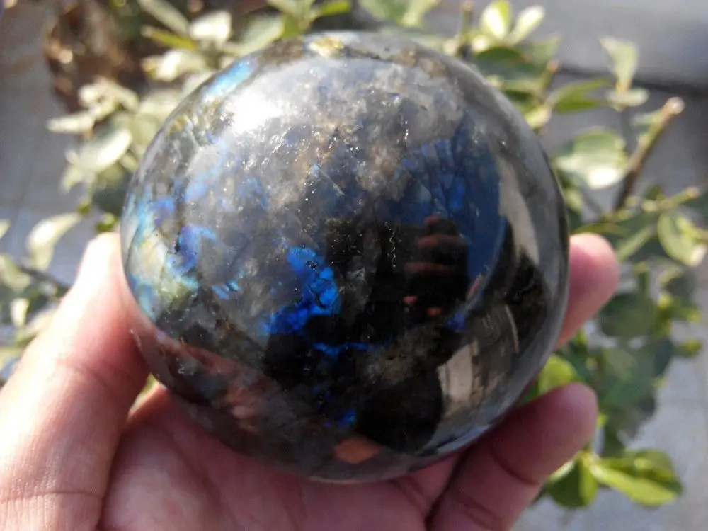 759 г Природный лабрадорит кварц хрустальный шар | Дом и сад