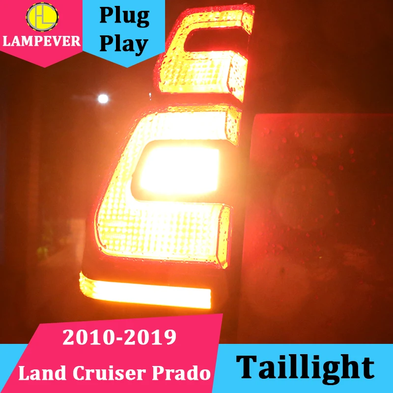 Автомобильный Стайлинг задние фонари в сборе для Land Cruiser Prado задний фонарь 2010-2019
