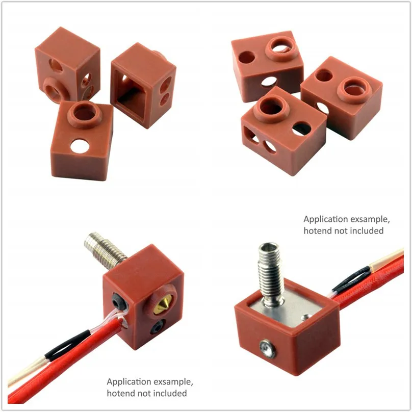 Новый V6 силиконовый чехол для 3D принтера поддержка PT100 Оригинальный J head hotend 1 75/3 0