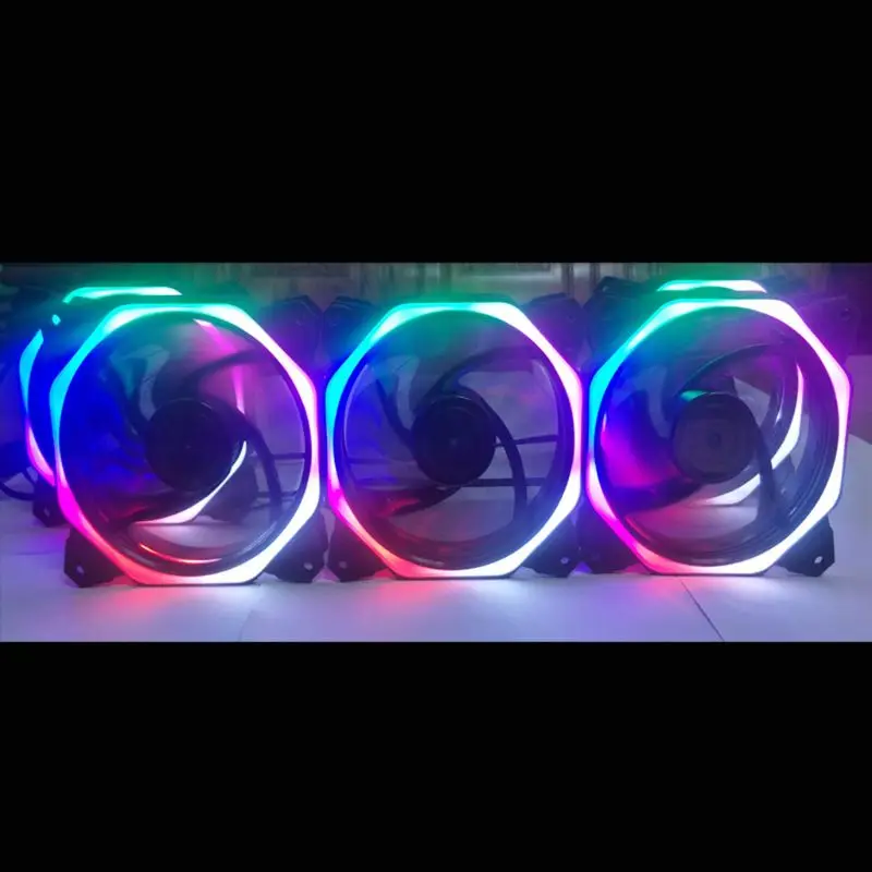 1 шт. 12 см двойной апертуры многоцветный бесшумный светодиодный чехол для