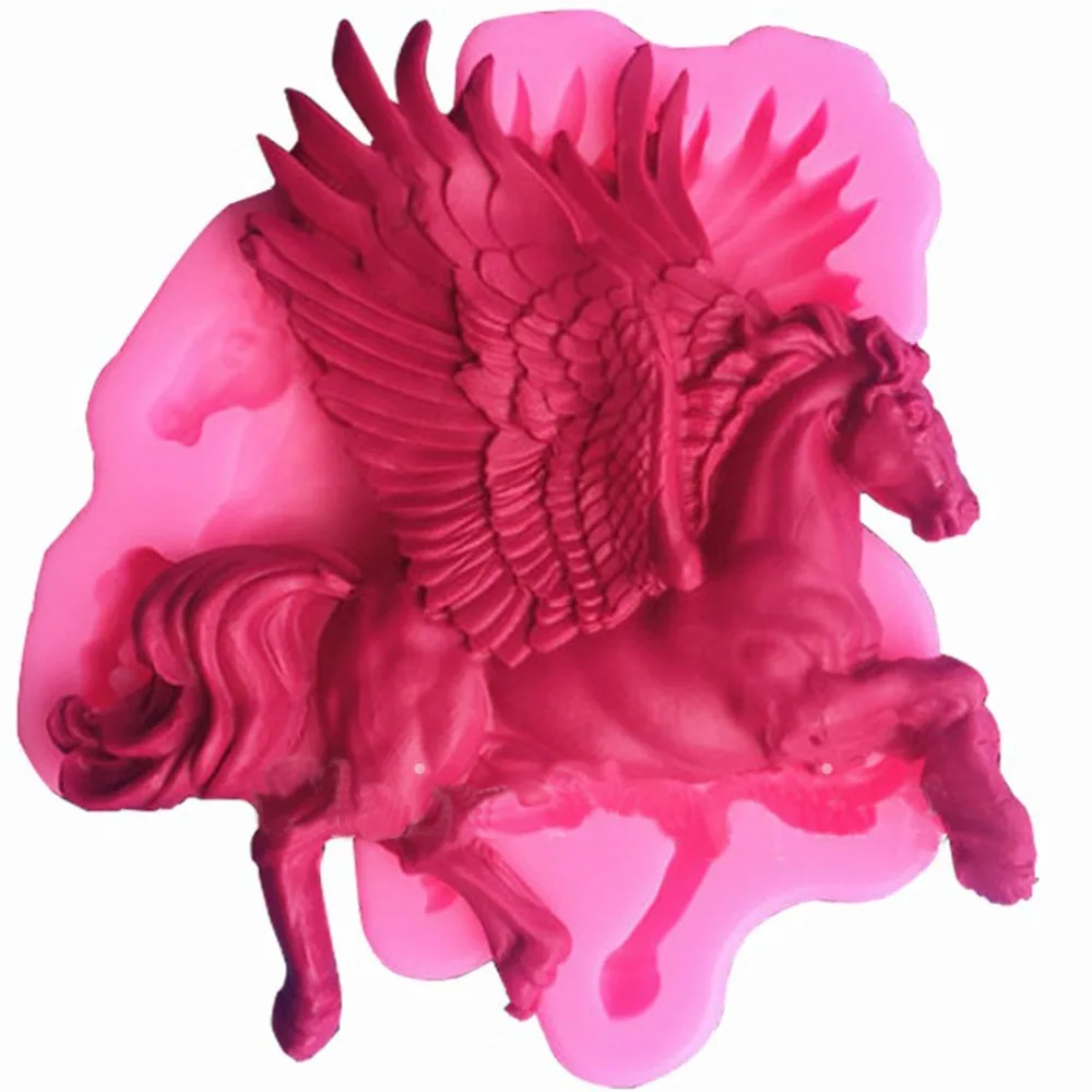Силиконовая форма для помадки 3D конский инструмент украшения торта женская F0682 |