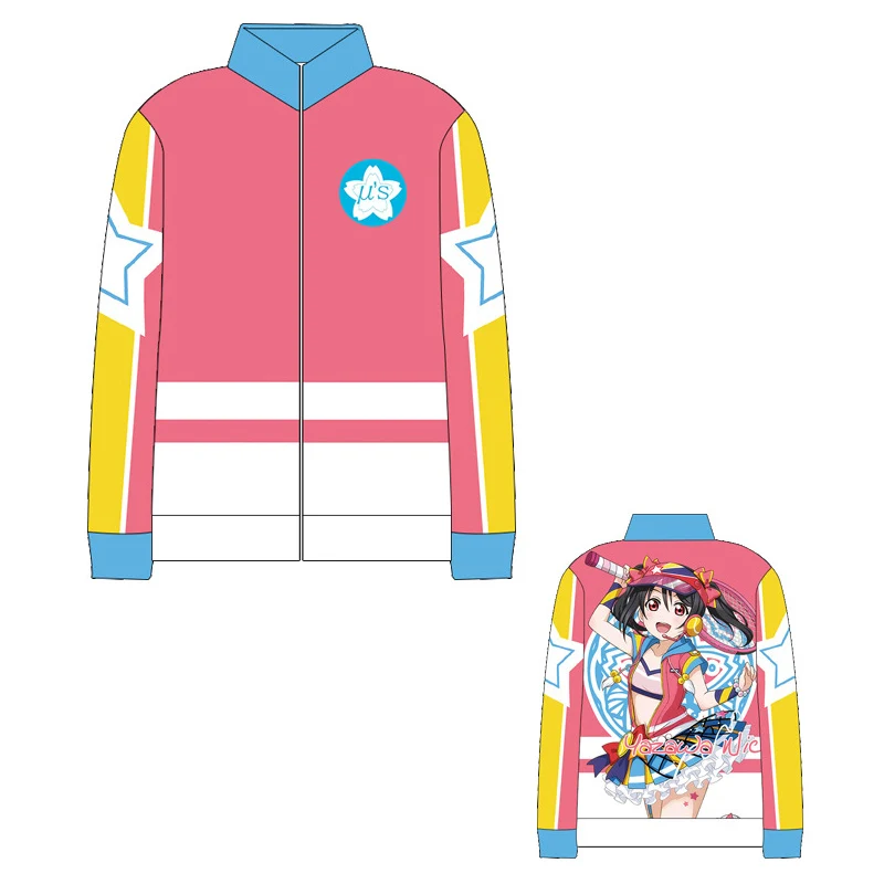 7 LoveLive! U Hoshizora Rin куртка Косплэй костюм Любовь в прямом эфире свитер с капюшоном Для мужчин Для женщин Демисезонный модные Повседневное Спортивная - Цвет: 7
