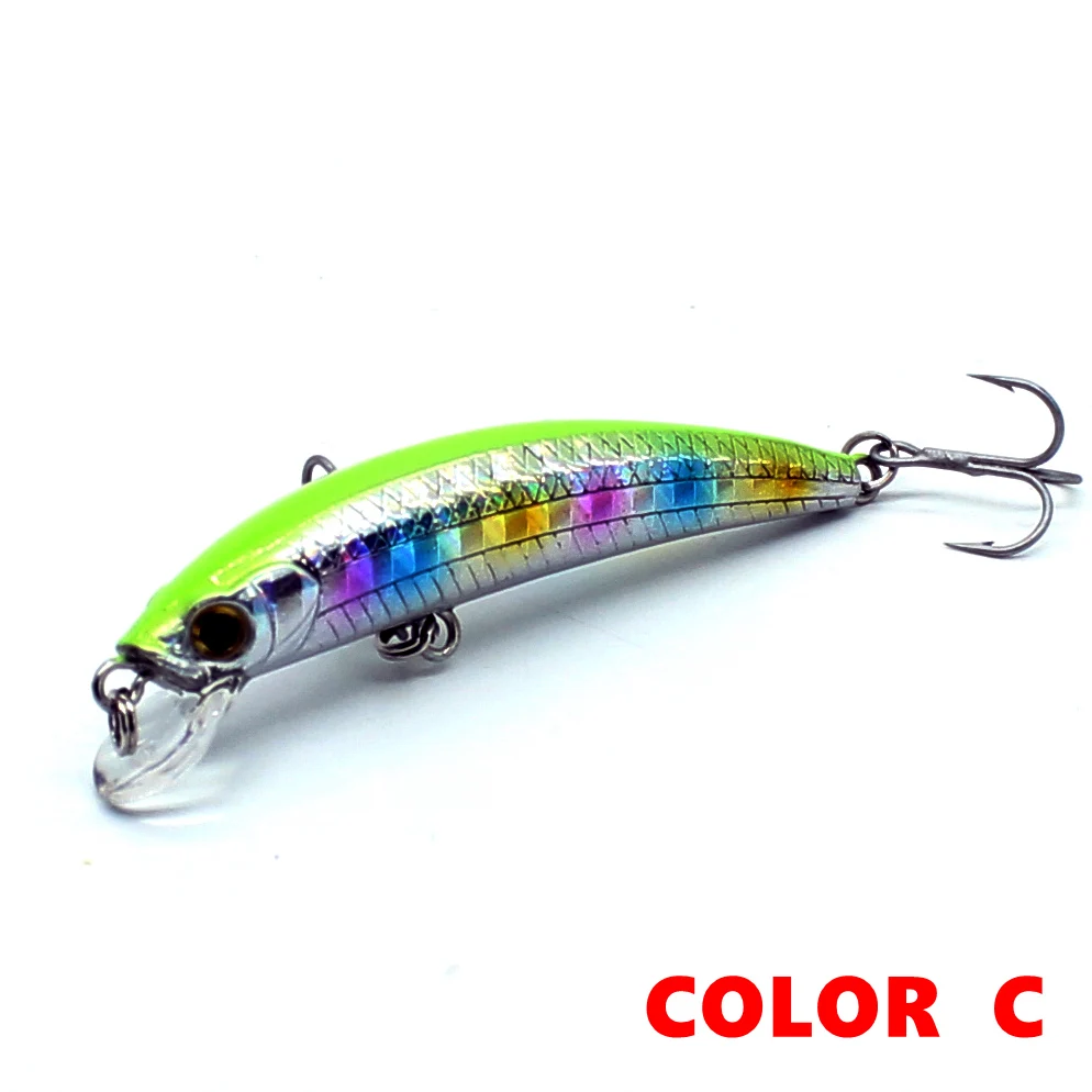 mm50 C AOCLU воблер Jerkbait 6 цветов 50 мм 2,6 г жесткая приманка гольян рыболовные приманки бас пресной соленой воды VMC Крючки снасти - Цвет: mm50 C