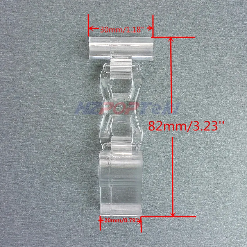 

Plastic Clear PC POP Paper Price Label Sales Card Display Show Clamp Clip Holders For Seafood Area Glass Promotions 5000pcs