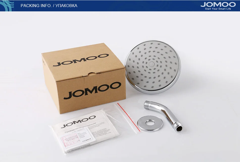 JOMOO тропический душ экономия воды кругная верхная лейка с держателем АБС пластик медный сплав держатель для душа лейка с хромом покрытием