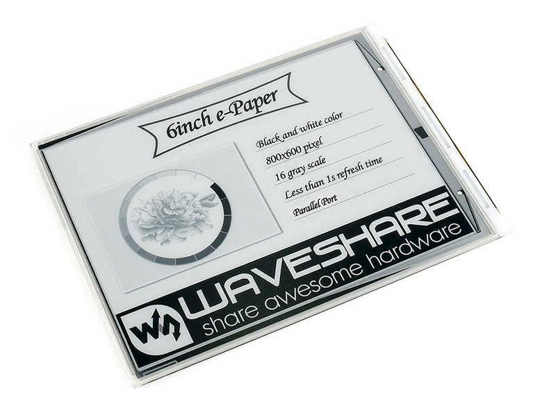 

800x600, 6inch E-Ink raw display parallel port, without PCB 6inch e-paper