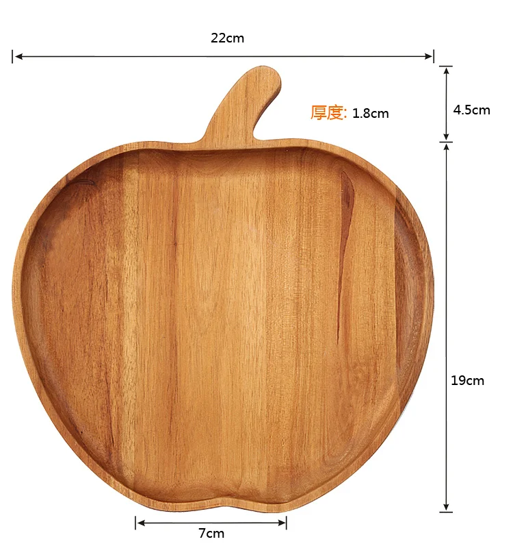 Apple стильная деревянная с суповую тарелку производство Китай вечерние