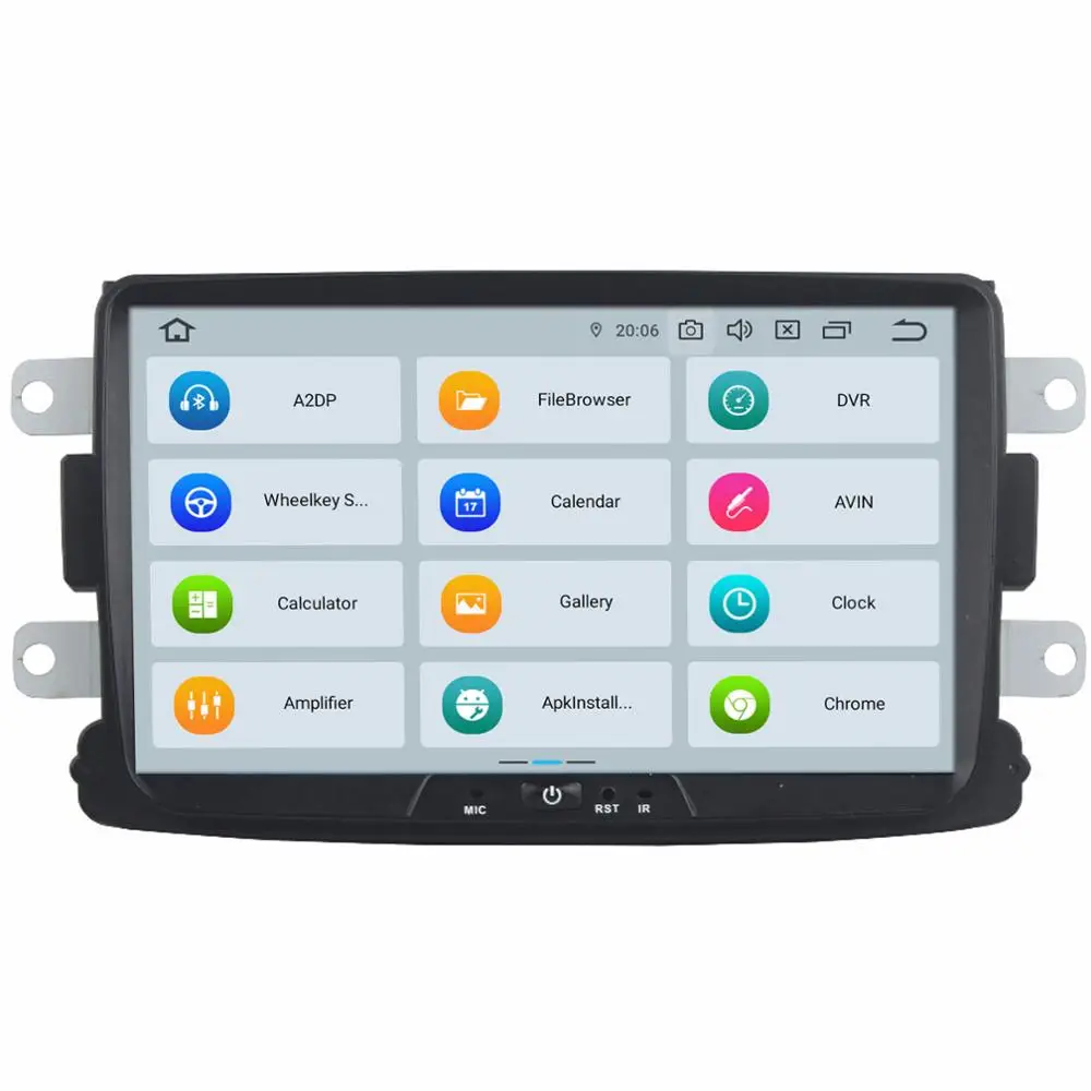 Автомобильный приемник COIKA PX6 с 8 &quotAndroid 9 0 GPS радио для Renault Duster Sandero Logan Lada Dacia 4 Гб + 64