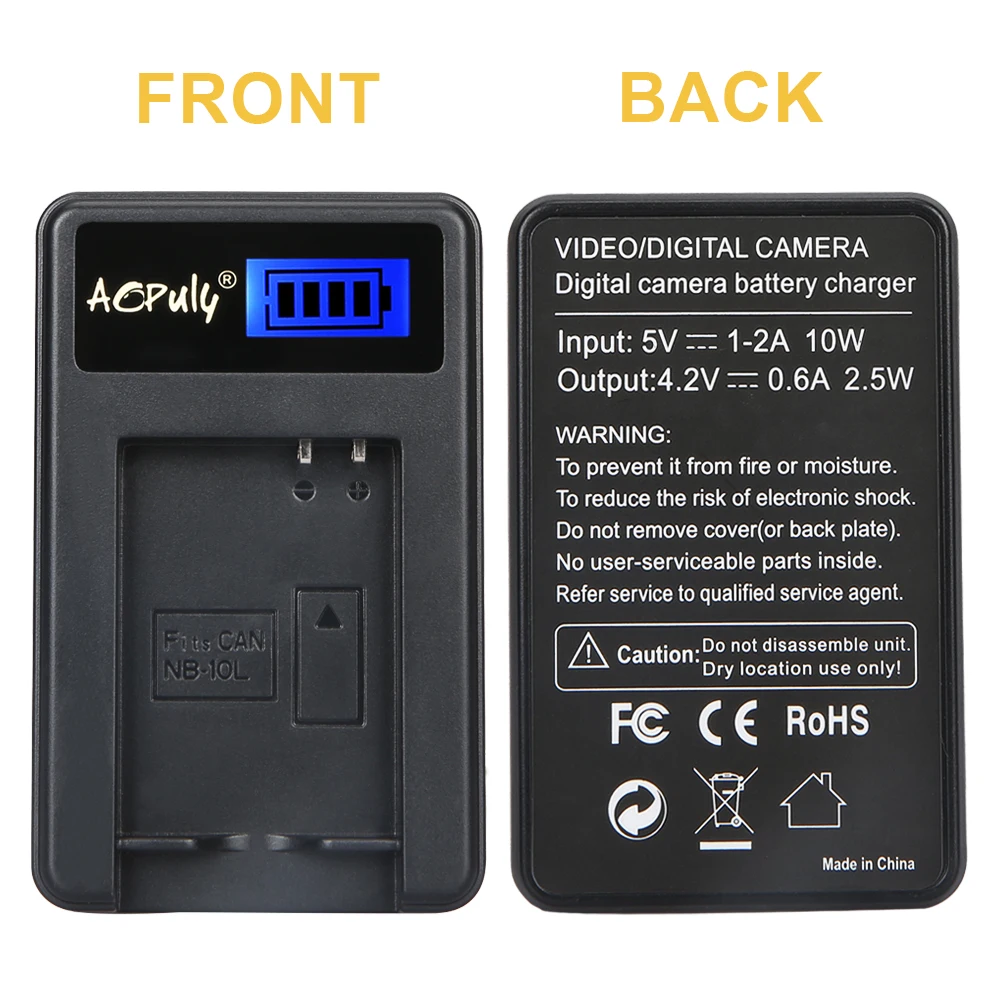 Зарядное устройство с ЖК-дисплеем и USB для цифровых камер Canon PowerShot SX40 HS SX50 G1X G15 SX40HS