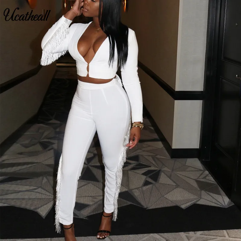 Сексуальный женский комплект 2 шт. на молнии однотонный из двух предметов Женское