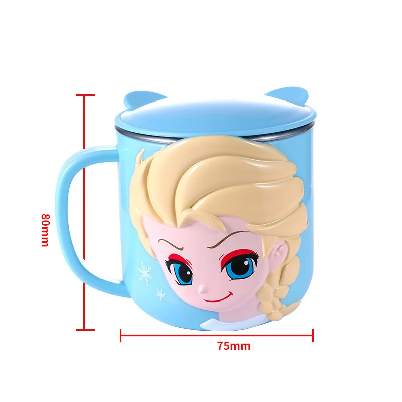Disney кружки из нержавеющей стали Микки Маус Детская кружка для кормления дети анти-обжиг с крышкой изоляции питьевой чашки подарки на день рождения