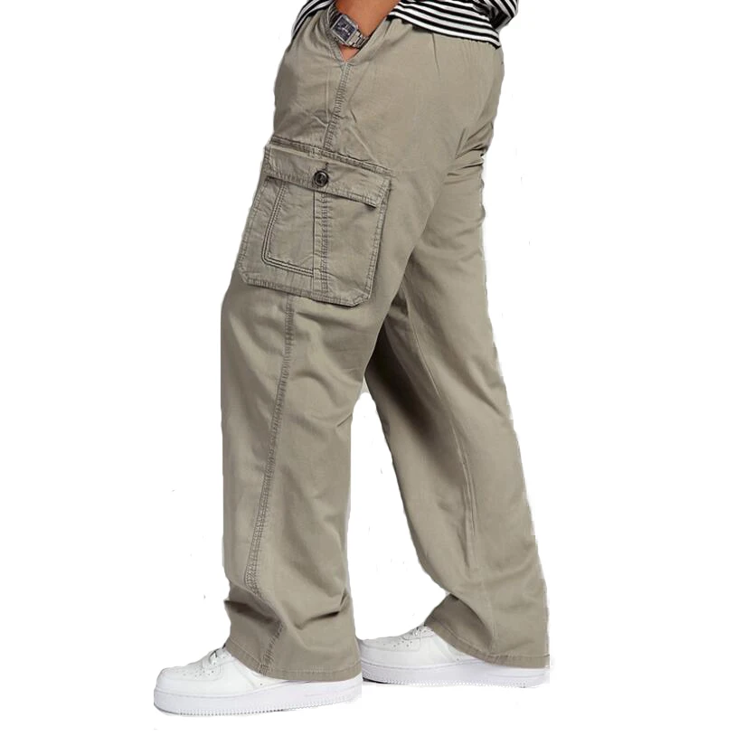 Повседневные брюки военные карго уличная мульти карманы лето осень хлопок