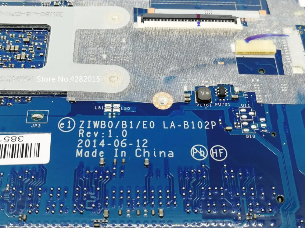 ZIWB0/B1/E0 LA-B102P для lenovo B40-30 материнская плата портативного компьютера с SR1W4 N2830 Процессор 5B20G46330 основная плата тестирование