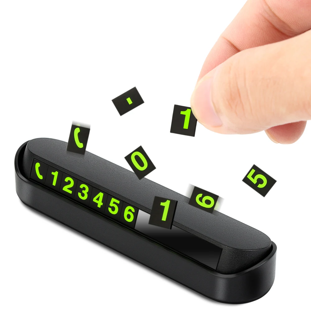 Телефонный номер Автомобильная светящаяся Ночная Временная парковочная