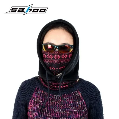 Sweater hat Cap Winter Face And Neck Cycling Warmers Fleece cap Riding Hunting Thermal Hat Wind-proof Mask Masked sweatshirt | Спорт и