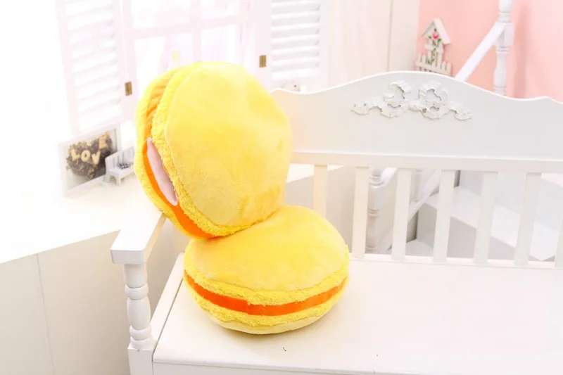 Оригинальная теплая ручная Подушка для гамбургера Декоративная домашнего