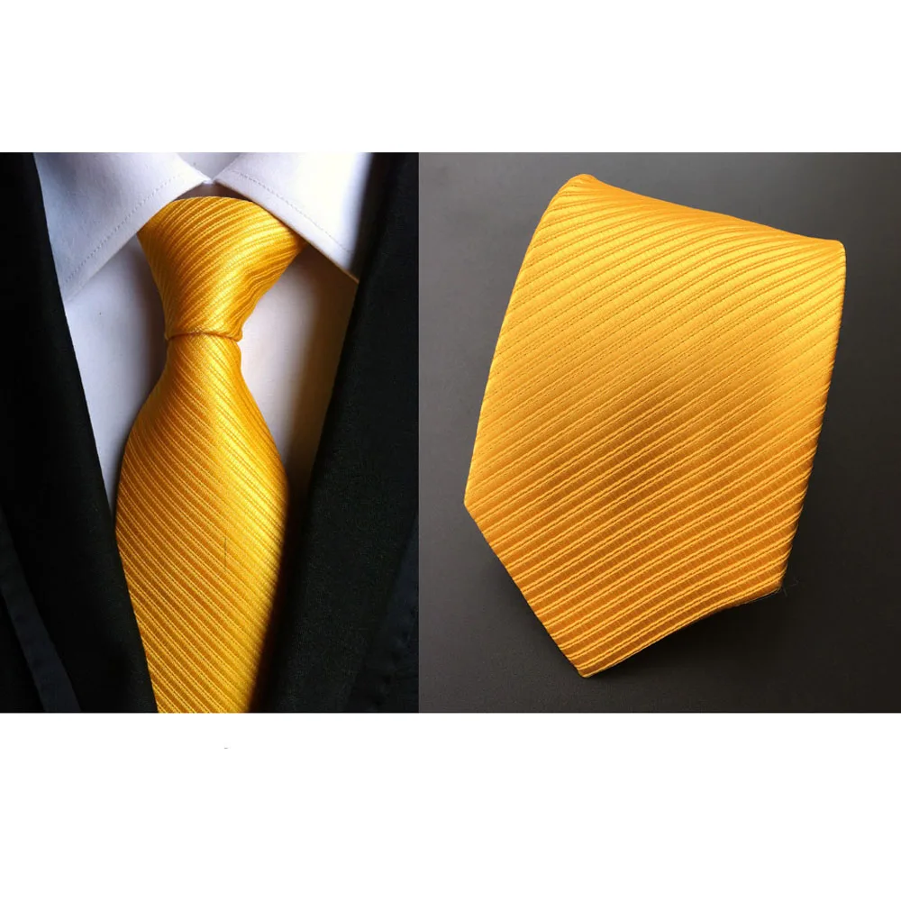 

Men Formal Solid Color Striped 8cm Wide Quality Business Necktie Tie BWTHZ00012