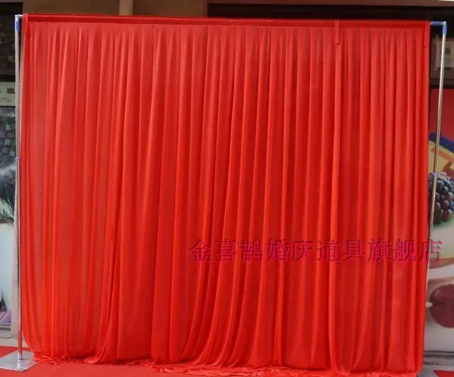 3m*3m backdrop swag Party Curtain festival Celebration wedding Stage Performance Background Drape Drape Wall valane backcloth