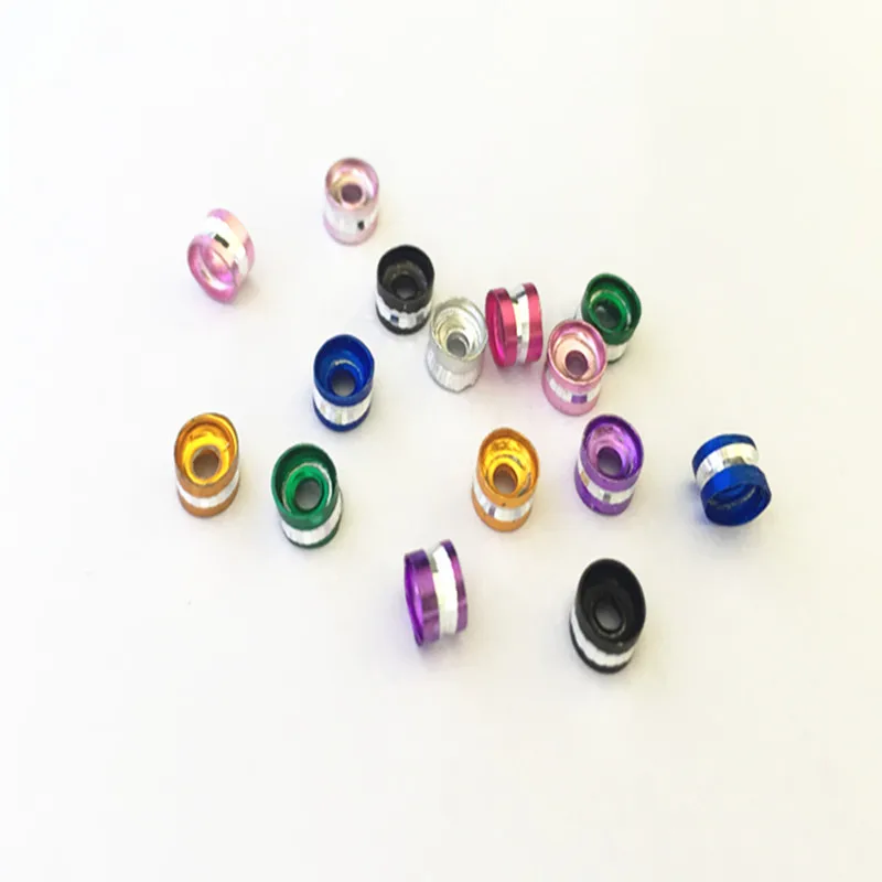 

50pcs/lot Mixed color Aluminum beads charm connector necklace pendant accessories 4mmx6mm