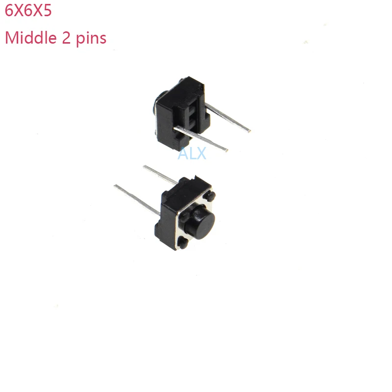 100 шт. 2 контактный кнопочный переключатель 6X6x5mm с микро кнопками тактильные