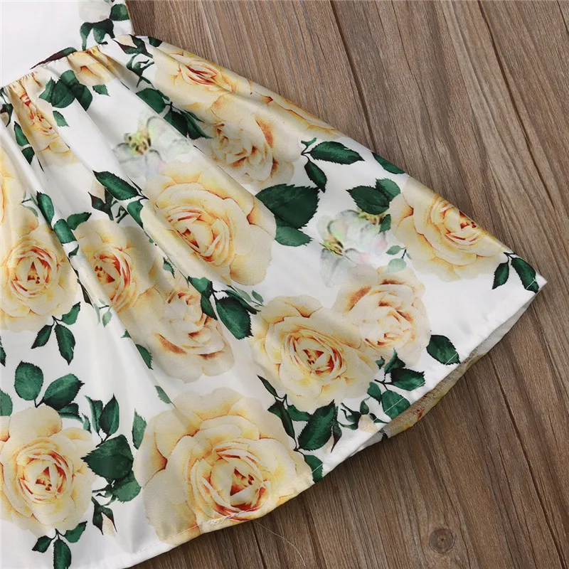 Детское бальное платье без рукавов с высокой талией для свадебных торжеств и