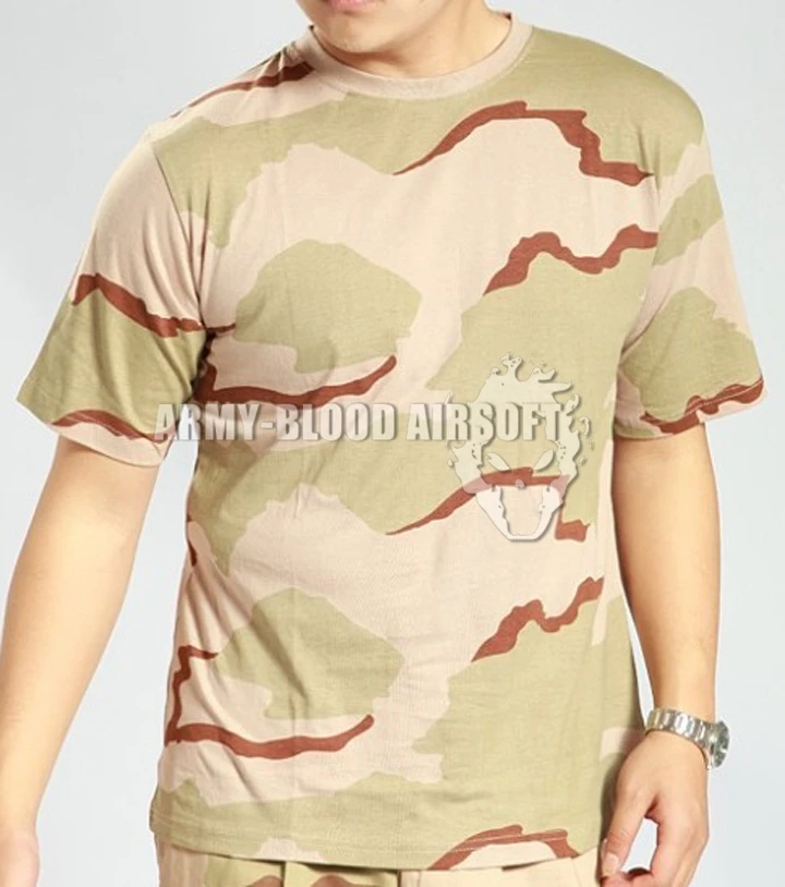 Универсальная камуфляжная тактическая футболка MC с коротким рукавом (MC ACU desert DW WD